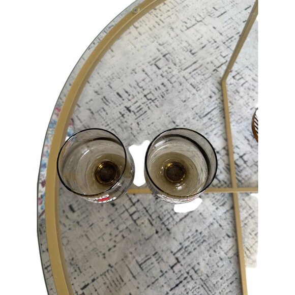 POCONOS Vintage Mount Airy Set of 2 Drinking Goblets Glasses - Picture 3 of 6